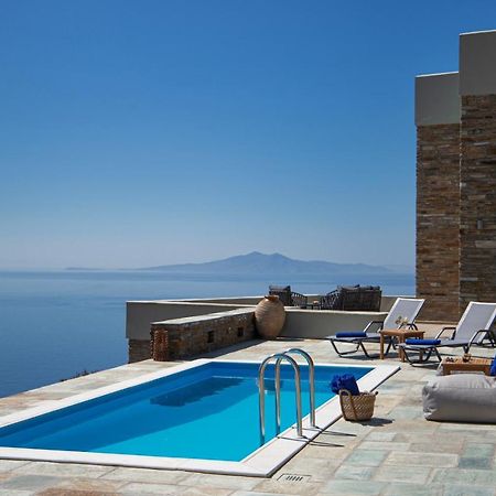 Acron Andros - Luxury Villa With Private Pool Korthio Exterior foto