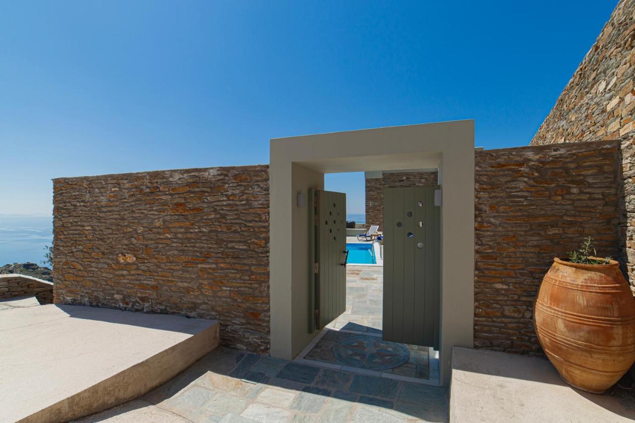 Acron Andros - Luxury Villa With Private Pool Korthio Exterior foto
