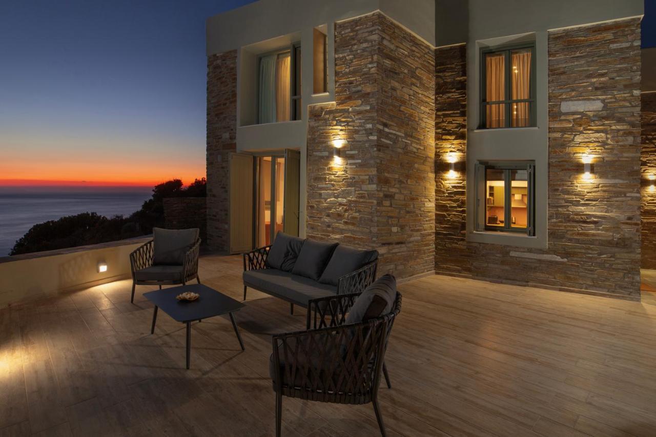 Acron Andros - Luxury Villa With Private Pool Korthio Exterior foto